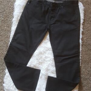 ZAK Los Angeles Black Button Fly Jeans Size 34x30‎